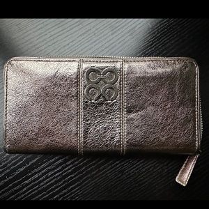 Coach silver wallet